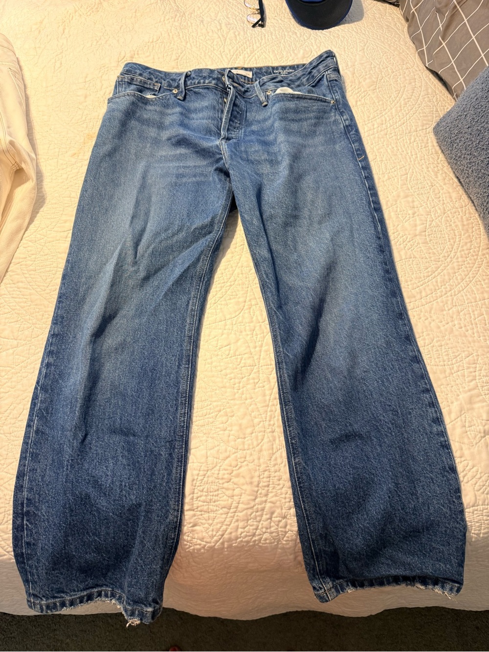 Good American Mid Blue Vintage Straight Jeans